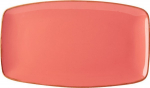 DPS PORCELITE SEASONS CORAL RECTANGULAR PLATE 12.2X7"