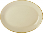 DPS PORCELITE SEASONS WHEAT OVAL PLATE 11.8"