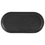 SEASONS GRAPHITE NARROW OVAL PLATE 32X20CM  X6  118132GR
