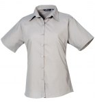 LADIES SHORT SLEEVED POPLIN BLOUSE SIZE 06 PR302