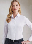WOMENS LONG SLEEVE RECYCLIGHT POPLIN SHIRT 2XL WHITE