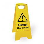 FOLDING MEN AT WORK CAUTION SIGN