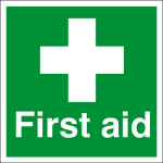 FIRST AID SIGN WITH SYMBOL 150X110 S/A E04X-S