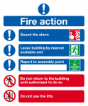SYMBOLISED FIRE ACTION RIGID 230X172 MS29A-R