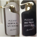DOOR SIGN - PLEASE DO NOT DISTURB X100 DND