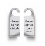 BLACK & WHITE DO NOT DISTURB DOOR HANGINIG SIGNS DH008