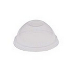 CLEAR DOMED LID NO HOLE