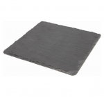 GENWARE SLATE NATURAL EDGE SQUARE PLATTER 7.9"