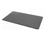 GENWARE SLATE NATURAL EDGE RECTANGULAR PLATTER 9.8X5.1"