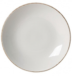 STEELITE ALUMINA VITRIFIED BROWN DAPPLE COUPE PLATE 10"