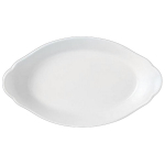 OVAL EARRED DISH 20CM X 11CM SIMPLICITY (WHITE) 11010318