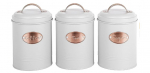 NOVEL RETRO TEA/COFFEE/SUGAR CANNISTERS 3PC SET