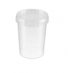TAMPER EVIDENT TUB & LID 520ML FILL PP X380