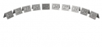 STAINLESS STEEL TABLE NUMBERS 21-30 BLACK EDGE/NUMBER 3469