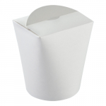 LARGE TUCK-TOP FOOD TUB 32OZ WHITE FT3 *CLEARANCE*