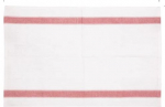 HEAVY DUTY TEA TOWELS 30X20" POLYCOTTON WITH RED BORDER