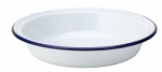 UTOPIA EAGLE ENAMEL WHITE PIE PLATE 9"