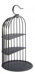 UTOPIA AGED BLACK COPPER VINTAGE BIRDCAGE PRESENTATION STAND 17"