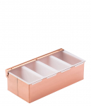 UTOPIA COPPER CONDIMENT HOLDER 4 INS 11.75"