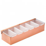 UTOPIA COPPER CONDIMENT HOLDER 6 INS 17.5"