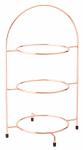 UTOPIA COPPER PLATED 3-TIER CAKE PLATE STAND 16.5"