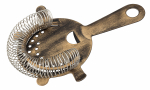 UTOPIA VINTAGE COPPER COCKTAIL STRAINER 4 PRONG F94034