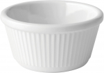 UTOPIA FLUTED WHITE RAMEKIN 4OZ 12CL