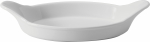 UTOPIA WHITE SUPER VITRIFIED PORCELAIN TITAN OVAL EARED DISH 8.5"