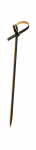 UTOPIA BAMBOO BLACK KNOTTED PICK 3.5"
