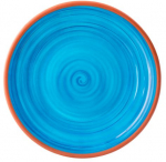 UTOPIA CALYPSO MELAMINE BLUE PLATE 14"