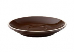 UTOPIA SUPER VITRIFIED PORCELAIN BARISTA BROWN ESPRESSO SAUCER 4.5"