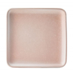 UTOPIA VITRIFIED PORCELAIN FONDANT SQUARE PLATE PINK 8"