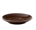 UTOPIA SUPER VITRIFIED PORCELAIN BARISTA BROWN SAUCER 6"