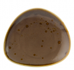 UTOPIA VITRIFIED PORCELAIN EARTH MOCHA PLATE 6.5"