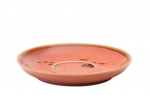 UTOPIA VITRIFIED PORCELAIN EARTH CINNAMON SAUCER 6.3"