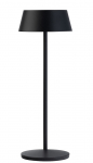 BLACK MARTINIQUE LAMP 30CM LED CORDLESS