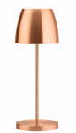BRUSHED COPPER MONTSERRAT LAMP LED CORDLESS 30CM