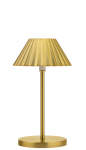 BRUSHED GOLD ARUBA LAMP 23CM LED CORDLESS
