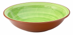 UTOPIA SUPERIOR TERRACOTTA SALSA GREEN BOWL 8"