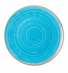 UTOPIA SUPERIOR TERRACOTTA SALSA SKY BLUE PLATE 11"