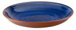 UTOPIA SUPERIOR TERRACOTTA SALSA COLBALT COUPE BOWL 9.5"