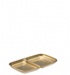 GOLD ARTEMIS DOUBLE DIP TRAY ( 15.5CM X 9CM)