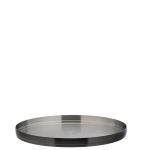 BRUSHED BLACK ROUND PLATE 9" (23CM)
