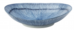 UTOPIA VITRIFIED PORCELAIN URCHIN BLUE OVAL BOWL 6.3"