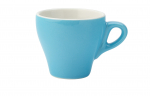 UTOPIA SUPER VITRIFIED PORCELAIN BARISTA BLUE TULIP CUP 6.3OZ