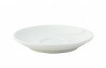 UTOPIA SUPER VITRIFIED PORCELAIN BARISTA WHITE ESPRESSO SAUCER 4.5"