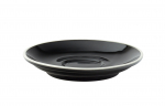 UTOPIA SUPER VITRIFIED PORCELAIN BARISTA BLACK SAUCER 4.5"