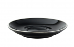 UTOPIA SUPER VITRIFIED PORCELAIN BARISTA BLACK SAUCER 5.5"