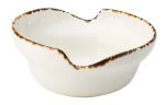 UTOPIA VITRIFIED PORCELAIN CREAM UMBRA IRREGULAR BOWL 6.3"