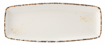 UTOPIA VITRIFIED PORCELAIN CREAM UMBRA OBLONG PLATE 12"